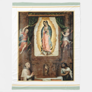 Nuestra Señora de Guadalupe grote fleece deken