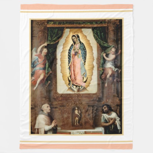Nuestra Señora de Guadalupe grote fleece deken (Voorkant)