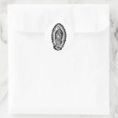 Nuestra Señora de Guadalupe Ronde Sticker (Tas)