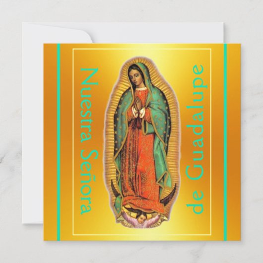 Nuestra Señora de Guadalupe Square Flat Kaart (Voorkant)