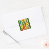 Nuestra Señora de Guadalupe Vierkante Sticker (Envelop)