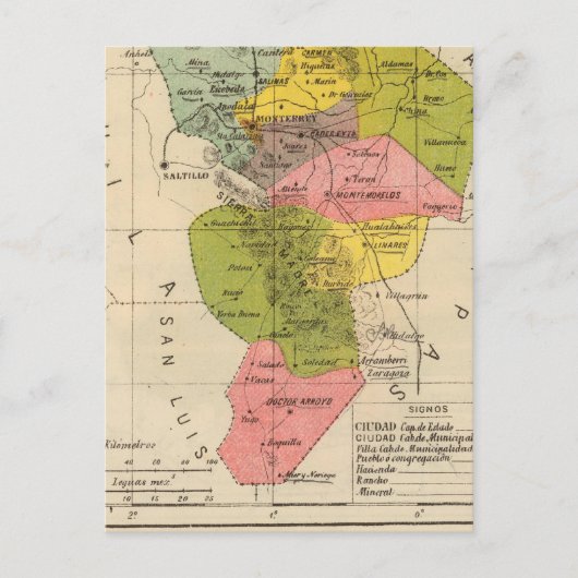 Nuevo Leon, Mexico Briefkaart (Voorkant)