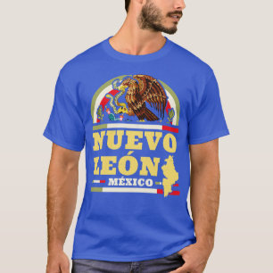 Nuevo Leon Mexico Mapa Bandera Mexicana Mexicaanse T-shirt