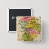 Nuevo Leon, Mexico Vierkante Button 5,1 Cm (Voorkant /achterkant)