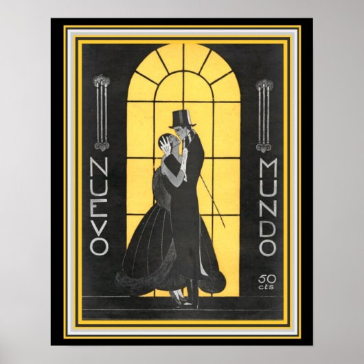 Nuevo Mundo Art Deco Afdrukken 16 x 20 Poster (Voorkant)