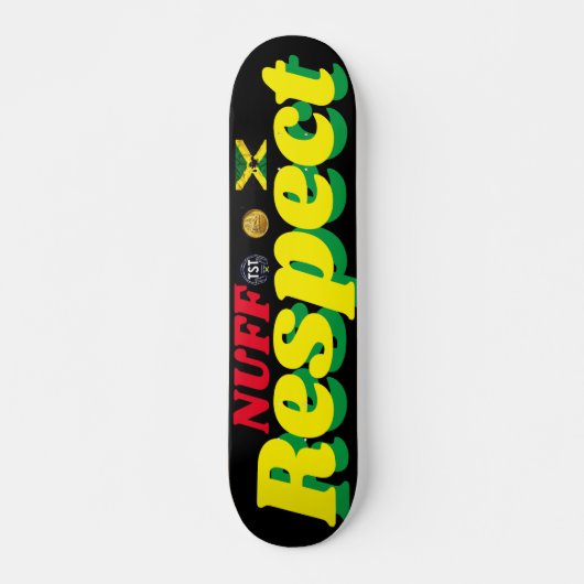 NUFF RESPECT 7 3/4" Skateboard Deck (Voorkant)
