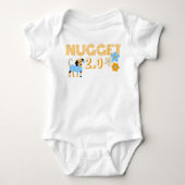 Nugget 2.0 Hond en bloemen Romper (Voorkant)