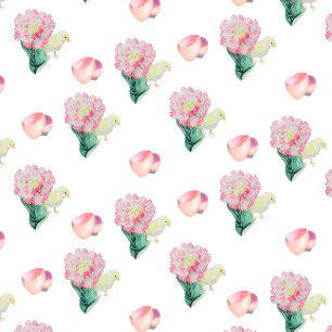 Nugget Baby Paaskuiken en Tulp Kaart