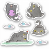 Nugget de kat Stickers (Voorkant)