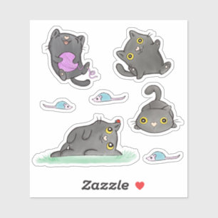 Nugget de kat Stickers