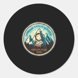 Nugget falls trail in Alaska Ronde Sticker
