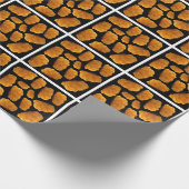 Nugget kip patroon cadeaupapier (Hoek)