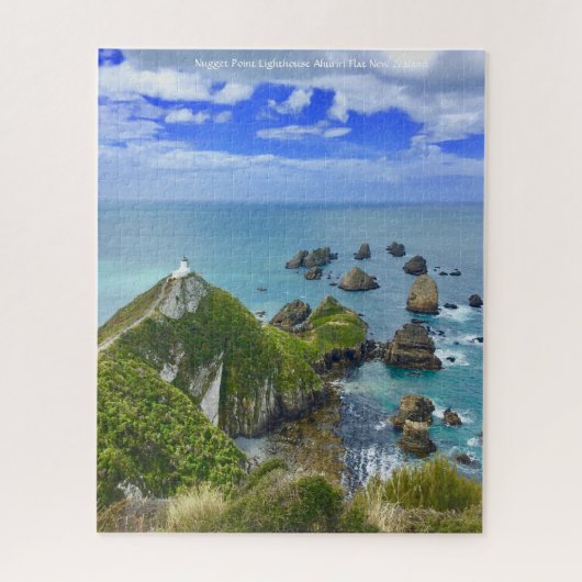 Nugget Point Lighthouse Ahuriri Flat Nieuw-Zeeland Legpuzzel (Verticaal)