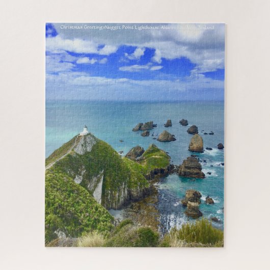 Nugget Point Lighthouse Ahuriri Flat Nieuw-Zeeland Legpuzzel (Verticaal)