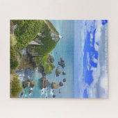 Nugget Point Lighthouse Ahuriri Flat Nieuw-Zeeland Legpuzzel (Horizontaal)