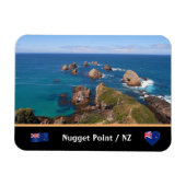 Nugget Point Rock Circle/New Zealand Magneet (Horizontaal)