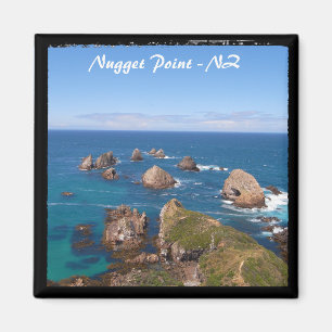 Nugget Point Rock Circle, NZ -2 (Fridge Magnet) Magneet