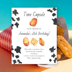 Nugget Time Capsule 1e verjaardag genderneutraal Poster
