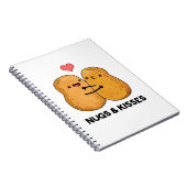 Nugs en Kisses Funny Chicken Nugget Pun Notitieboek (Rechterzijde)