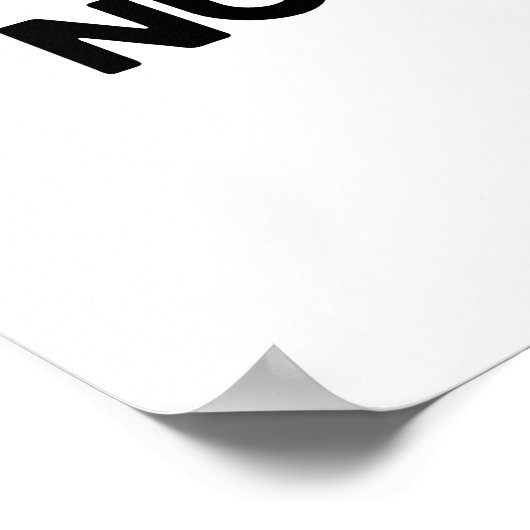 Nugs en Kisses Funny Chicken Nugget Pun Poster (Hoek)