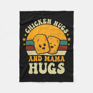 Nugs en mama knuffels peuter voor kip nugget liefd fleece deken