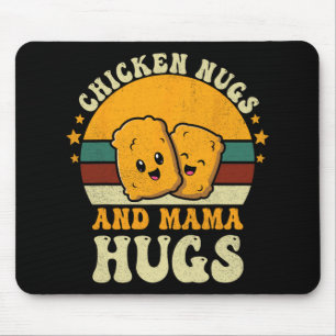 Nugs en mama knuffels peuter voor kip nugget liefd muismat