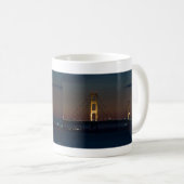 Nuit À Mackinac Bridge Café Mug (Devant droit)