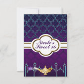 Nuit arabe Magique Anniversaire marocain RSVP (Dos)