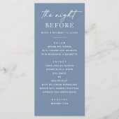 Nuit Avant. Dîner de répétition bleu Dusty Modèle (Devant)