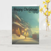 Nuit avant la carte noël (Fleur jaune)