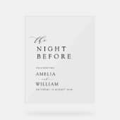 Nuit avant le simple mariage de script noir (Recto)