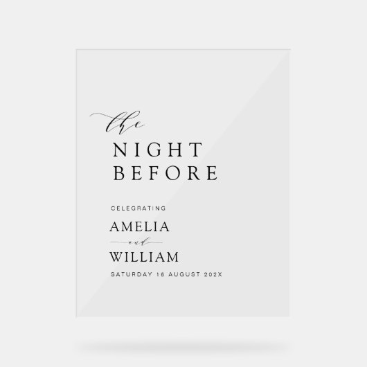 Nuit avant le simple mariage de script noir (Recto)