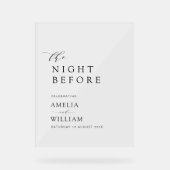 Nuit avant le simple mariage de script noir (Recto)