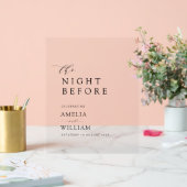 Nuit avant le simple mariage de script noir (Mariage)