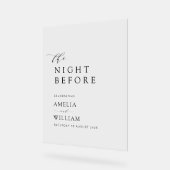 Nuit avant le simple mariage de script noir (Angle)