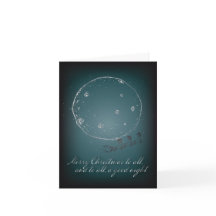 Nuit avant Noël, Carte de voeux traditionnelle