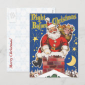 Nuit avant Noël Carte postale (Devant / Derrière)