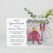 Nuit avant Noël FÊTE INVITATION (Debout devant)