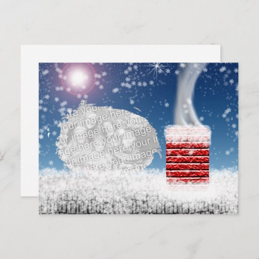 Nuit avant Noël Modèle Carte postale (Devant / Derrière)