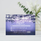 nuit bleue & lanternes mariage rustique RSVP (Debout devant)