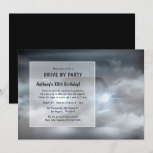 Nuit Conduite Par Anniversaire Fête Invitation