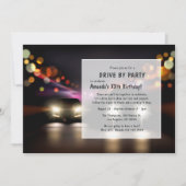 Nuit Conduite Par Anniversaire Fête Invitation (Devant)