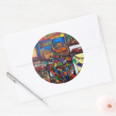 Nuit dans le vieux San Antonio Sticker (Enveloppe)