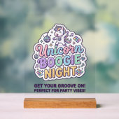 Nuit de Boogie de Licorne Gras Typographie Graphiq (Neutre)