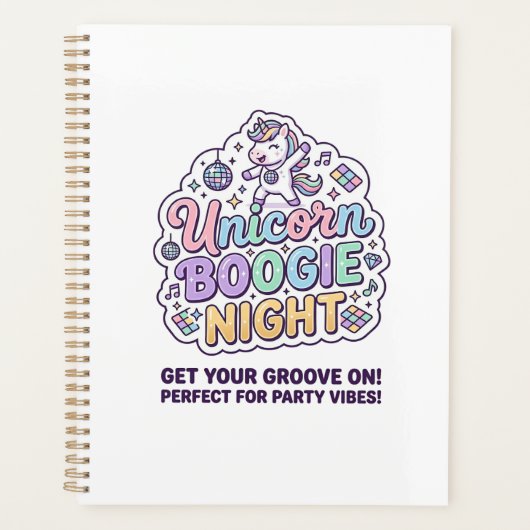 Nuit de Boogie de Licorne Gras Typographie Graphiq (Devant)