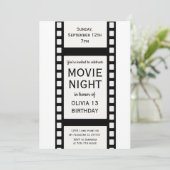 "Nuit de cinéma Invitation d'anniversaire | Films  (Debout devant)