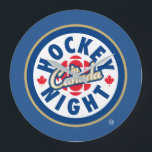 Nuit de hockey au Canada Logo Horloge<br><div class="desc">Le logo actuel utilisé depuis 1998. Hockey Night in Canada est la marque utilisée pour les présentations télévisées canadiennes de la Ligue nationale de hockey. Bien que le nom ait été utilisé pour toutes les émissions de la LNH diffusées à la télévision de la SRC (quelle que soit l'heure de...</div>