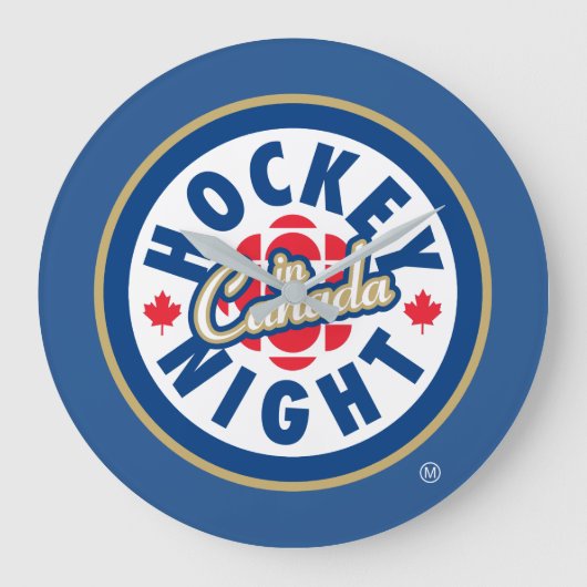 Nuit de hockey au Canada Logo Horloge (Recto)