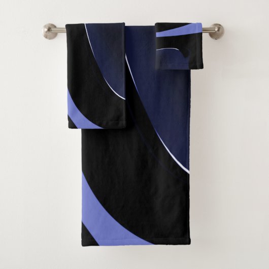 Nuit de la Comète : Bleu Abstrait, Violet & Noir (En situation)