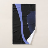 Nuit de la Comète : Bleu Abstrait, Violet & Noir (Serviette à main)